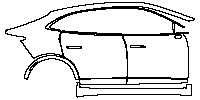 (right) Door+Side Skirt+Rear Fender