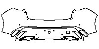Peugeot 308 (EU) GT 2023 - Rear Bumper (with 4 PDC)