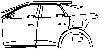 (left) Door+Side Skirt+Rear Fender