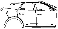 (right) Door+Side Skirt+Rear Fender