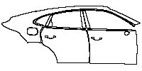 Porsche Cayenne Coupe Cayenne S E-Hybrid Coupe 2024 - (right) Door+BC Pillar+Rear Fender