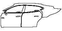 (left) Door+B Pillar+Rear Fender
