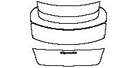Porsche Taycan Sedan 2019 - Trunk Lid (with ''Taycan 4S'' emblem)