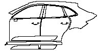 (left) Door+Side Skirt+Rear Fender