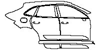 (right) Door+Side Skirt+Rear Fender