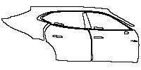 Porsche Taycan Sport Turismo 2021 - (right)Door+Rear Fender (with [electric] logo on the front door)