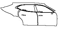 Porsche Taycan Sport Turismo 2021 - (right)Door+Rear Fender