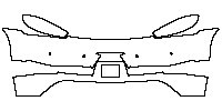Porsche 718 Cayman 2019 - Rear Bumper (for US license plate, without emblem)