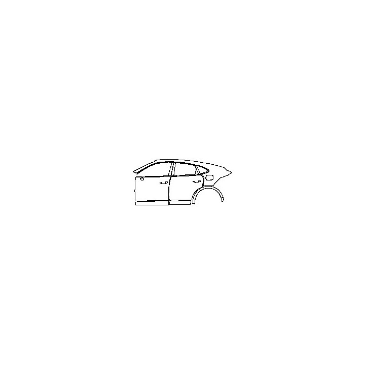 (left)Door+Side Skirt+Rear Fender