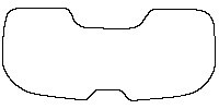 Roewe RX5 Window 2023 - Rear Window (with brake lamp cutout)