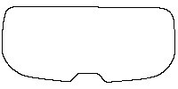 Roewe RX5 Window 2023 - Rear Window (without brake lamp cutout)