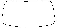 Roewe RX5 Window 2023 - Windshield (without mirror and dotted area cutout)