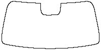 Roewe RX9 Window 2023 - Windshield (with mirror and dotted area cutout)