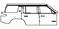Rivian R1S Exterior 2023 - (right) Door+Side Skirt+Rear Fender (with ''RIVIAN'' emblem on front door)