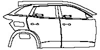 Renault Austral Exterior 2023 - (right) Door+Side Skirt+Rear Fender