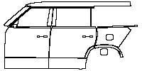 (left) Door+Side Skirt+Rear Fender