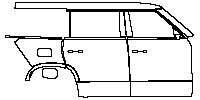 (right) Door+Side Skirt+Rear Fender