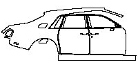Rolls-Royce Phantom Sedan 2013 - (right) Door+BC Pillar+Rear Fender+Side Skirt