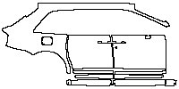 Rolls-Royce Cullinan Exterior 2018 - (right) Door+Side Skirt+Rear Fender (one piece rear fender)