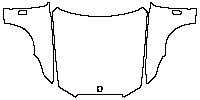Rolls-Royce Ghost Extended Wheelbase 2011 - Hood+Fender (Hood in 1-piece)