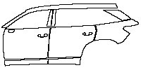 (left) Door+Side Skirt+Rear Fender