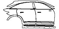 Smart #3 Base 2023 - (right)Door+Side Skirt+Rear Fender