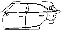 (left) Door+Side Skirt+Rear Fender