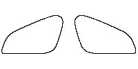 Smart #3 Window 2023 - Rear Quarter (Edge ends at the inner side of dotted area)