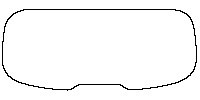 Smart #3 Window 2023 - Rear Window (Edge exceeds the innder side of black cermic by 3mm)