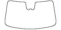 Smart #3 Window 2023 - Windshield (with mirror and dotted area cutout, Edge exceeds the innder side of black cermic by 3mm)