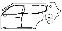 (left) Door+Side Skirt+Rear Fender