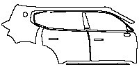 (right) Door+Side Skirt+Rear Fender