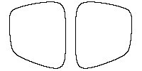 Smart #5 Window 2024 - Rear Quarter (Edge ends at the inner side of dotted area)