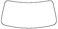 Smart #5 Window 2024 - Windshield (without mirror and dotted area cutout, Edge exceeds the innder side of black cermic by 3mm)