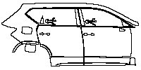 Seat Ateca FR 2016 - (right)Door+Side Skirt+Rear Fender