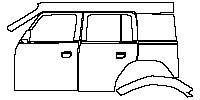 (left) Door+Rear Fender+Side Skirt