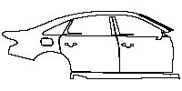 Audi A8 A8 L (Extended Wheelbase) 2011 - (right) Door+BC Pillar+Rear Fender+Side Skirt