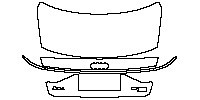 Audi A8 A8 L (Extended Wheelbase) 2011 - Trunk Lid (with A8L and 55 TFSI quattro emblems)