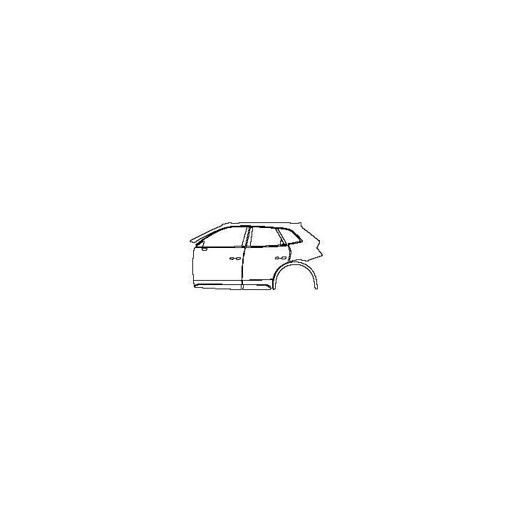 Audi Q5 Standard Wheelbase 2009 - (left) Door+BC Pillar+Rear Fender+Side Skirt