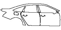 Audi A6 A6 2012 - (right) Door+BC Pillar+Rear Fender