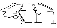 Audi A6 A6 Avant 2012 - (right) Door+Side Skirt+Rear Fender