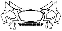 Audi Q5 Standard Wheelbase 2009 - Bumper+Headlamp (for US version , with headlamp washers, with 2 PDC)