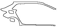 Audi A3 Sportback 2013 - (right) Rear Fender (one piece)
