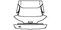 Audi Q5 Q5 Sportback (Standard Wheelbase) 2021 - Trunk Lid (without license trim, with ''Q5'' model emblem)