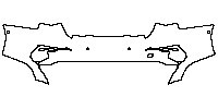 Audi A3 Sedan 2014 - Rear Bumper (with 4 PDC)