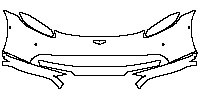 Aston Martin Vantage V8 2005 - Bumper+Headlamp (Vaned Grille)