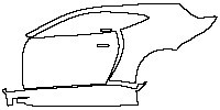 Aston Martin Vantage V8 2005 - (left) Door+Side Skirt+Rear Fender