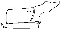 Aston Martin Vantage V8 2005 - (left) Door+Side Skirt+Rear Fender