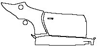Aston Martin Vantage V8 2005 - (right) Door+Side Skirt+Rear Fender