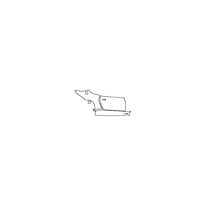 Aston Martin Vantage V8 2005 - (right) Door+Side Skirt+Rear Fender
